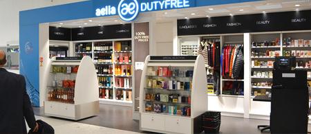 Une boutique Aelia Duty Free aux arrivées du Terminal 1